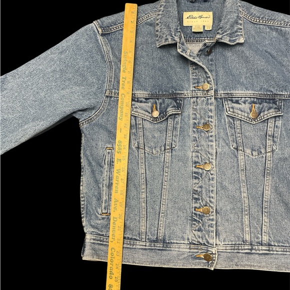 Vintage, Eddie Bauer, Denim Jacket, Size Small - Picture 6 of 7